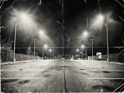 Grunge nineties parking lot