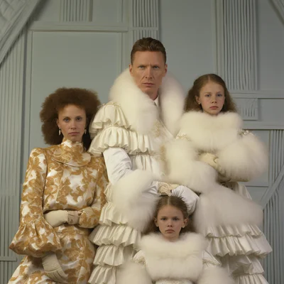 Matthew Barney crestmaster movie still akward family