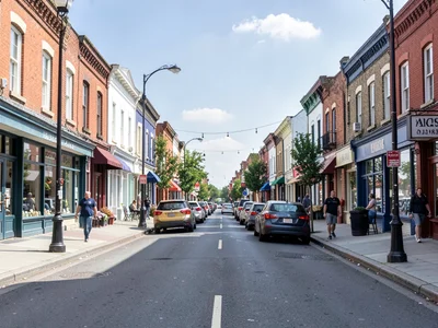 Small town main street