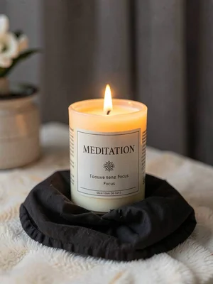 Meditation candle focus