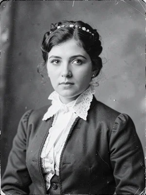 Victorian mourning portrait