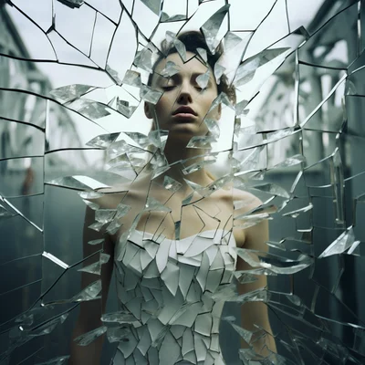 Fragmented Reality Use shattered mirrors to reflect a