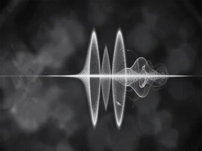 Sound wave visible as density pulse in air