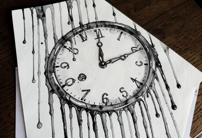 Melting clock drip