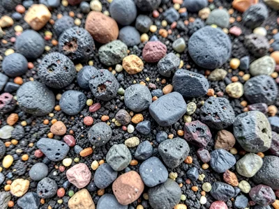 Grain shapes from round to angular