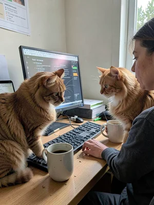 Persian Cat in Coffee Mug