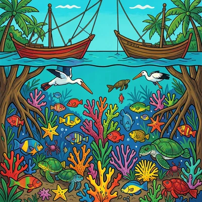 Le Monde Sous et Sur la Mer