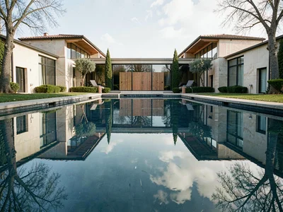 Pool reflection perfect mirror