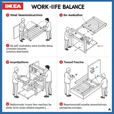How to install work-life balance shown as instruction manual diagram
