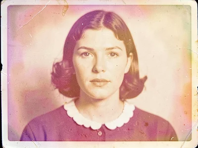 Portrait with rose tint throughout