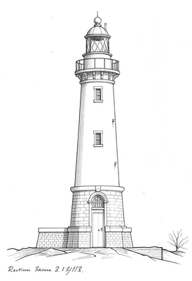 Lighthouse cross-section technical