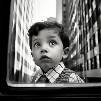 Photo in the style of Vivian Maier 2020 - Window into