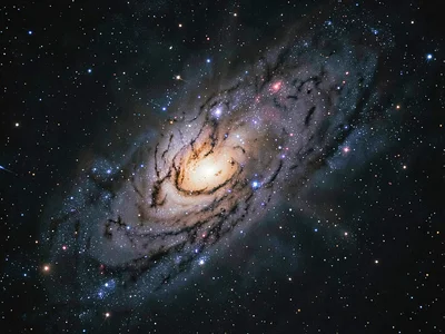 Irregular galaxy showing chaotic structure