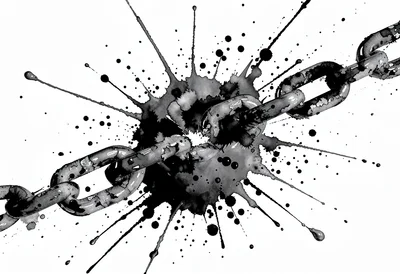 Breaking chain splatter