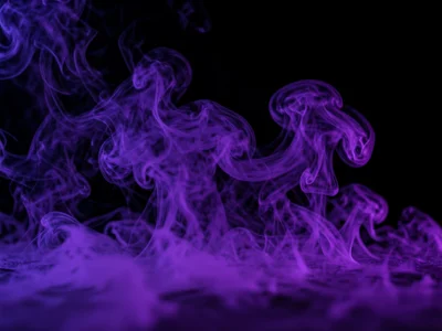 Dry ice fog on a dark surface, the dense cloud crawling across the frame, lit fr