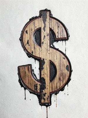 Dollar sign wood type
