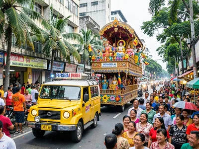 Fiesta saint procession