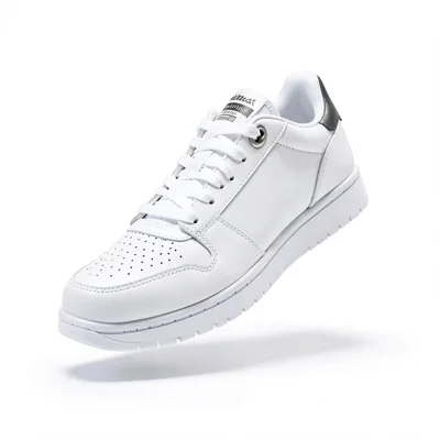 Sneaker floating on seamless