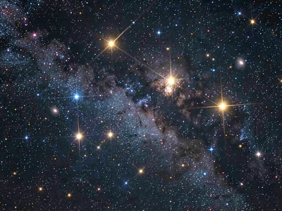 Starburst galaxy showing intense formation