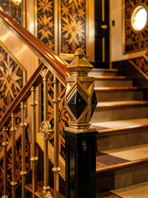 Bronze Railing Finial Close-Up