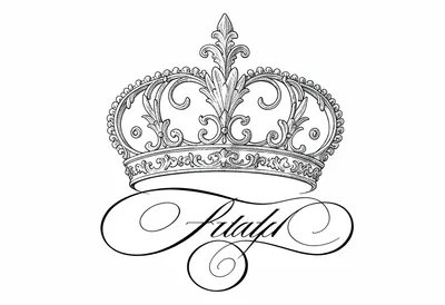 Crown filigree flourished