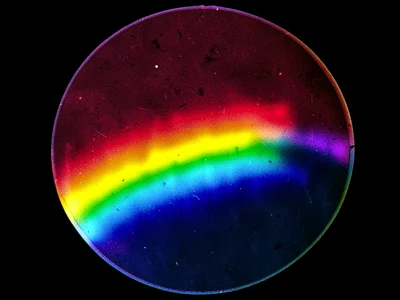 Stress relief visible as color change