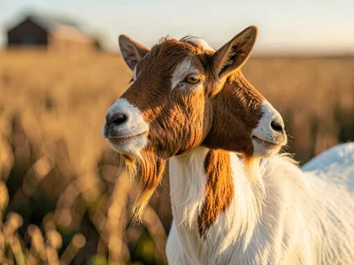 Boer Goat Side Profile