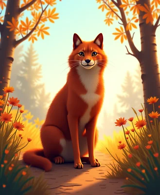 Cat in style of alena aenami