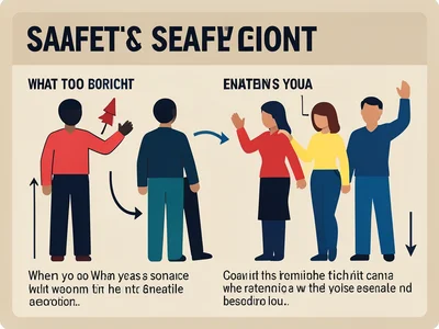 An emergency diagram for what to do when you wave at someone who was waving at t