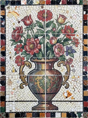 Flower vase mosaic