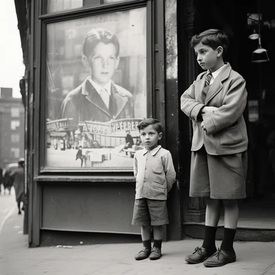 Vivian Maier photo of surprising street scene in mont