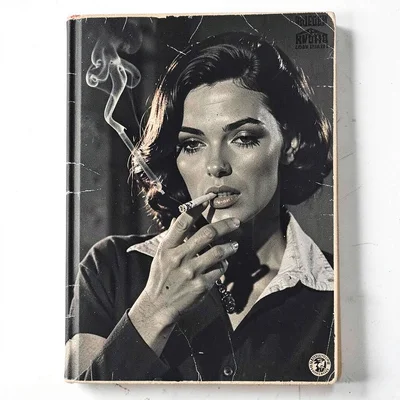 A woman lighting cigarette in shadows