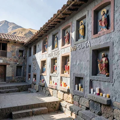 Cusco Inca-colonial interface, stone empire dialogue, Inca wall niches now holdi