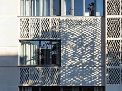Brise soleil creating shadow
