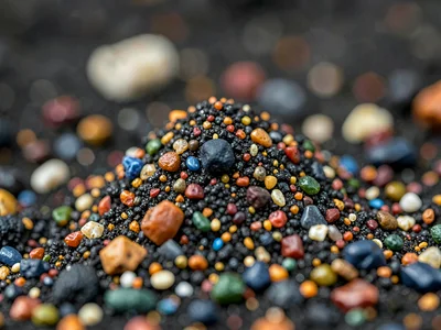 Sand grain mountain at macro scale