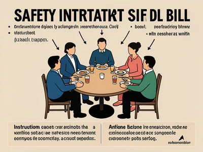 Instructions for the correct way to split a restaurant bill with seven people sh