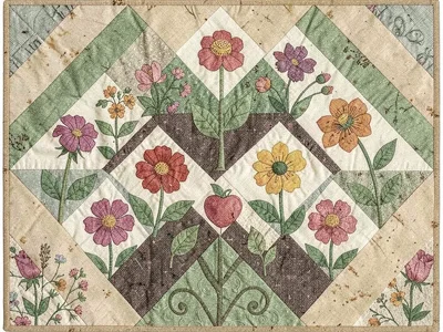 Grandmother Flower Garden quilt