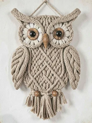 Macrame owl decoration