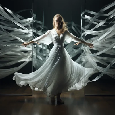 Photo Mirror in Motion Capture a moving subject like
