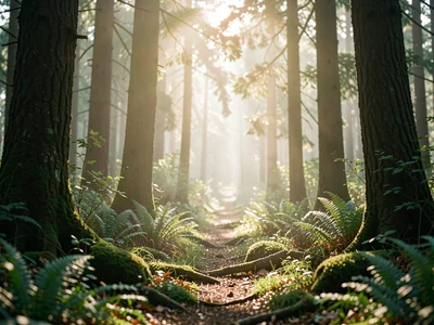 Forest soft light