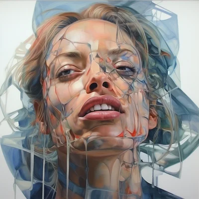Painting portrait by Jenny Saville. beyonce