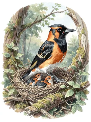 Baltimore oriole nesting plate