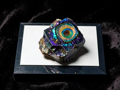 Chalcopyrite Peacock Iridescence Blues Purples Gold