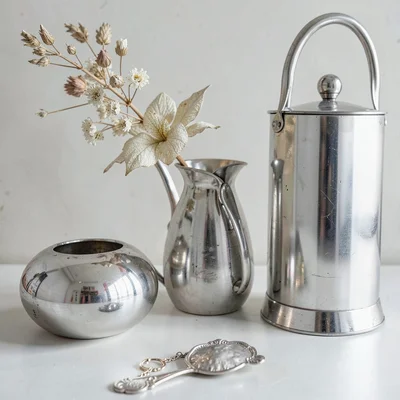 Still life silver tones