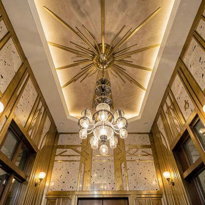 Tiered Chrome Chandelier