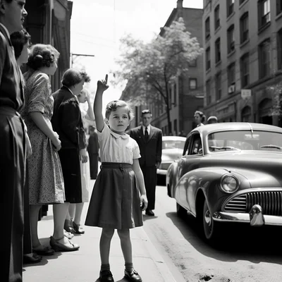 Vivian Maier photo of surprising street scene in mont