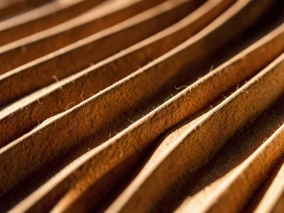 Origami corrugation pattern, parallel accordion folds creating regular shadow-li