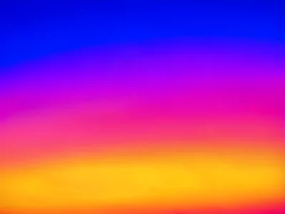Gradient sunset as color study