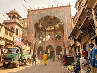 Sheesh Mahal mirror reflections