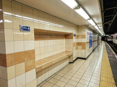 Platform Bench Recess Tiled Alcove